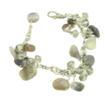 Agate cluster necklace