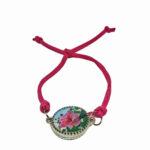 Adjustable Unisex Custom Double Sided Image Bracelet on Suede - Image 3