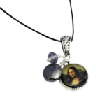 Custom Charm Necklace with Gemstone and Crystal