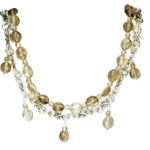 Gray Gemstone Necklace