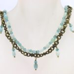 aqua gemstone necklace