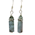 Gray Kyanite Gemstone Earrings