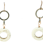 gemstone hoop earrings