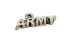 Leather Charm Disc Necklace - Military - Image 4