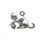 Silver Pet Charm Earrings Dog Cat Horse - Image 4