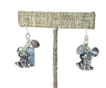 frog charm earrings