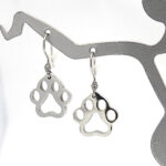 Paw Print Pet Charm Earrings