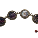 Stained Glass Charm Bracelets Double Sided Bracelet - Linked
