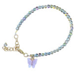 Pastel Beaded Butterfly Bracelets