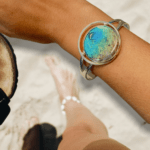 Beach Sand and Ocean Resin Cuff Bracelets