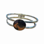 Resin Metal Cuff Bracelet