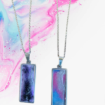 Rectangle Resin Pendant Necklace