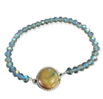 Gemstone & Resin Stretch Bracelet