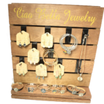 wooden countertop display