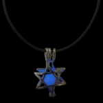 Hexagon Star Glow in the Dark necklace