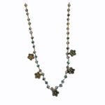 Dainty Crystal and Daisy Necklace