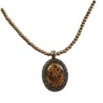 Beehive Pearl Necklace
