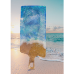 Beach Sand and Ocean Wave Resin Tray
