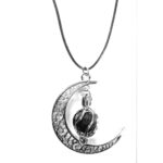 Essential Oil Moon Pendant Necklaces