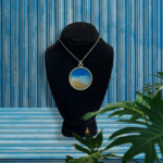 Beach Ocean Waves and Sand Pendant Necklaces