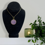 Artisan Handmade Resin Rose Pendant Necklace
