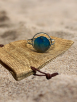 Beach Sand and Ocean Resin Cuff Bracelets - Image 2