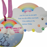 Pet Sympathy Rainbow Bridge Ceramic Ornament