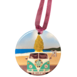 California Pier and Van Holiday Ornament