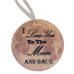 I Love You To the Mood & Back Christmas Ornament