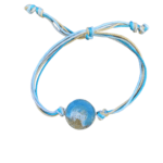 Beach Sand and Ocean Multi-strand waxed cord adjustable bracelet