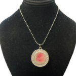 Crystal Resin Breast Cancer Awareness Necklace