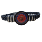 Dropship Military Logo Unisex Braided Leather Bracelets