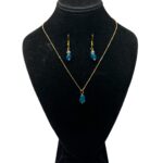 Apatite Necklace Earring Set