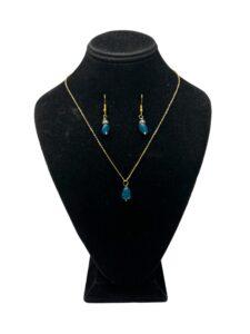Apatite Necklace Earring Set