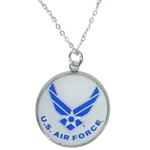 Military Logo Pendant Necklaces - Officially Licensed - Made in the USA