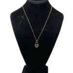 Antique Gold Heart Lock Necklace