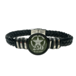 Officially Licensed Army Braided Leather Bracelet - 250th Anniversary Collection
