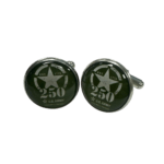 Officially Licensed Military Cufflinks - 250th Anniversary Collection (Army, Navy, Marine)