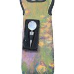 Monet's Water Lilies Wine Bag | Impressionist Art Wine Tote
