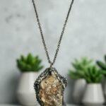 Cosmic Flow Long Layered Agate Necklace