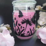 Enchanted Garden Scented Candles - Floral & Butterfly Print