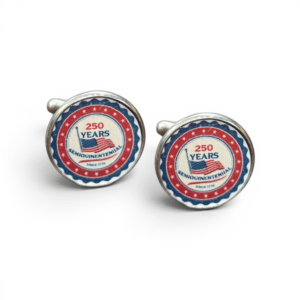 Limited Edition USA Semiquincentennial Cufflinks - America’s 250th Birthday Commemorative - Stainless Steel - Gift Boxed (Wholesale)